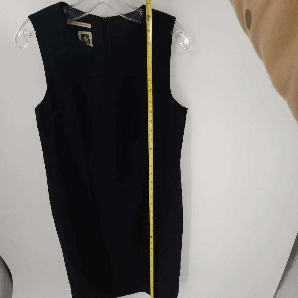 Anne Klein Executive Collection Sleeveless Sheath Dress Black Womens‎ Petite 6P
